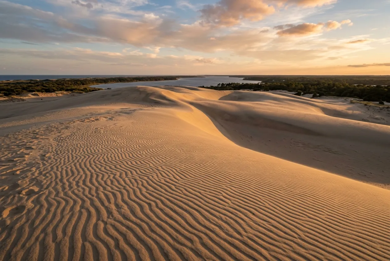 Wind-rippled sand dunes at Jockey's Ridge State Park, Nags Head NC